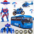 Bus Robot Car War - Robot Game