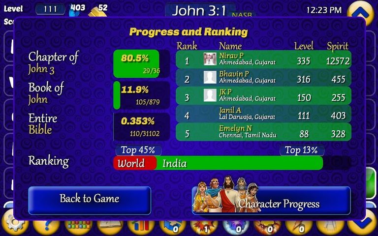 Screenshot 9: Play The Bible Ultimate Verses