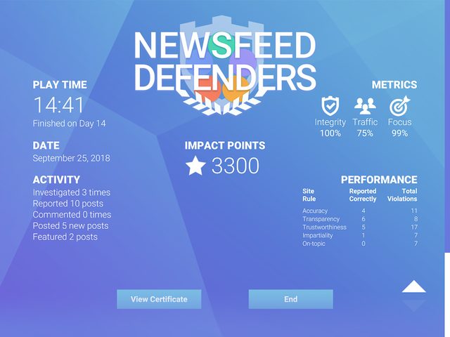 Screenshot 10: NewsFeed Defenders