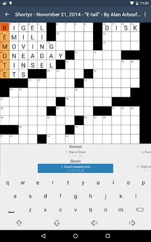 Screenshot 7: Shortyz Crosswords