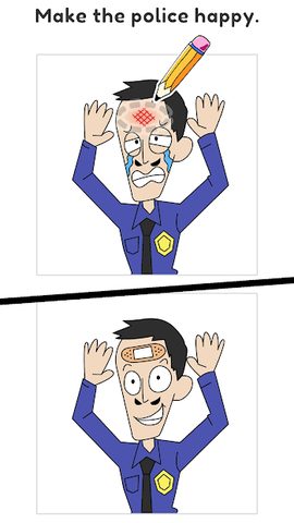 Screenshot 2: Draw Happy Police - Draw Games