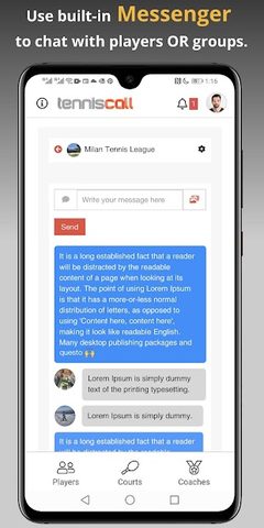 Screenshot 3: TennisCall: Tennis Player app