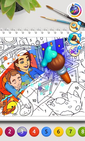 Screenshot 2: Color Stories: art gallery