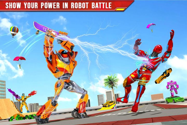 Screenshot 2: Flying Skateboard Robot Car