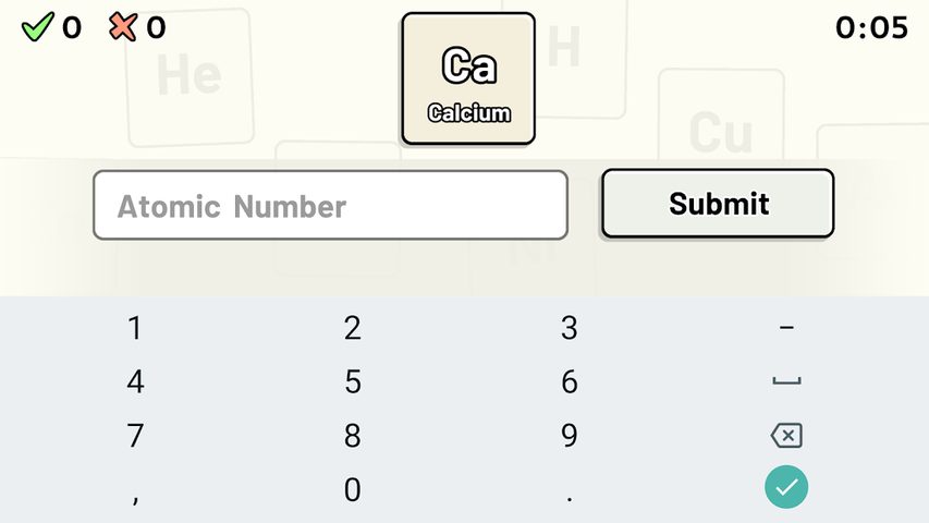 Screenshot 4: Periodic Table Quiz