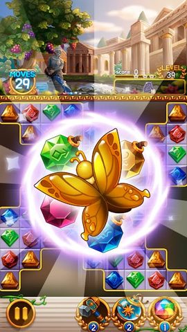 Screenshot 3: Jewel Athena: Match 3 blast
