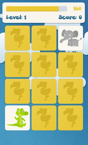 Screenshot 3: Animals memory game for kids