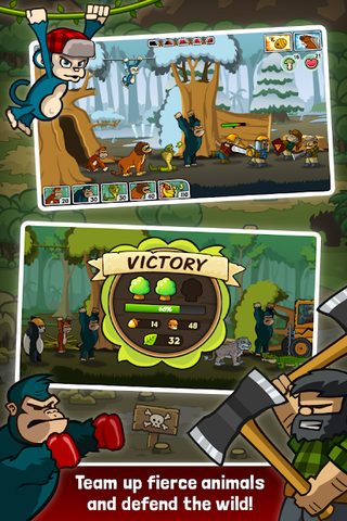 Screenshot 1: Lumberwhack: Defend the Wild