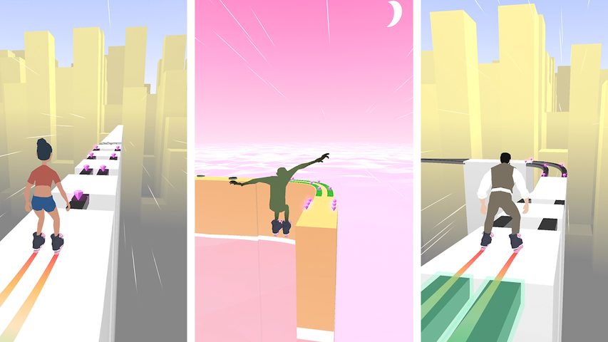 Screenshot 8: Sky Roller: Rainbow Skating