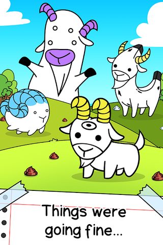 Screenshot 1: Goat Evolution: Animal Merge