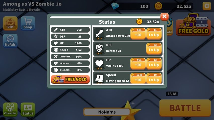 Screenshot 16: Among us VS Zombie .io
