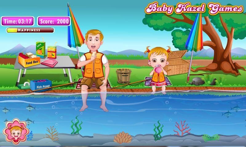 Screenshot 3: Baby Hazel Fishing Time