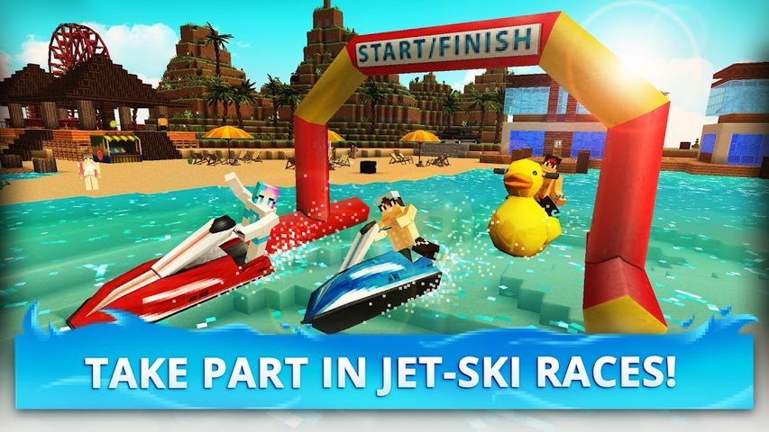 Screenshot 4: Jet Ski Craft: Crafting, Stunts & Jetski Games 3D