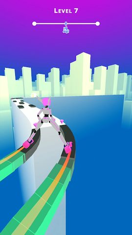 Screenshot 4: Sky Roller: Rainbow Skating