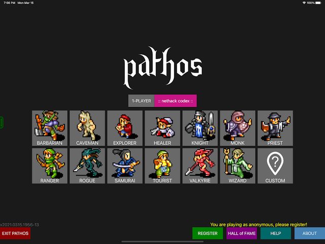 Screenshot 9: Pathos: Nethack Codex