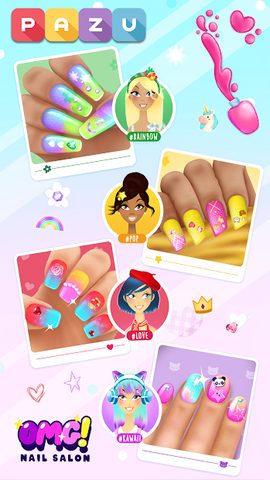 Screenshot 1: Girls Nail Salon - Kids Games