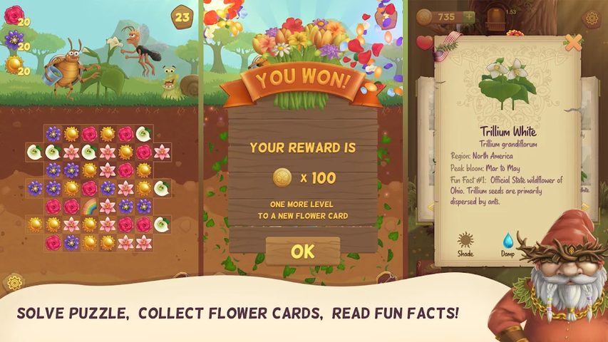 Screenshot 18: Flower Book Match3 Puzzle Game