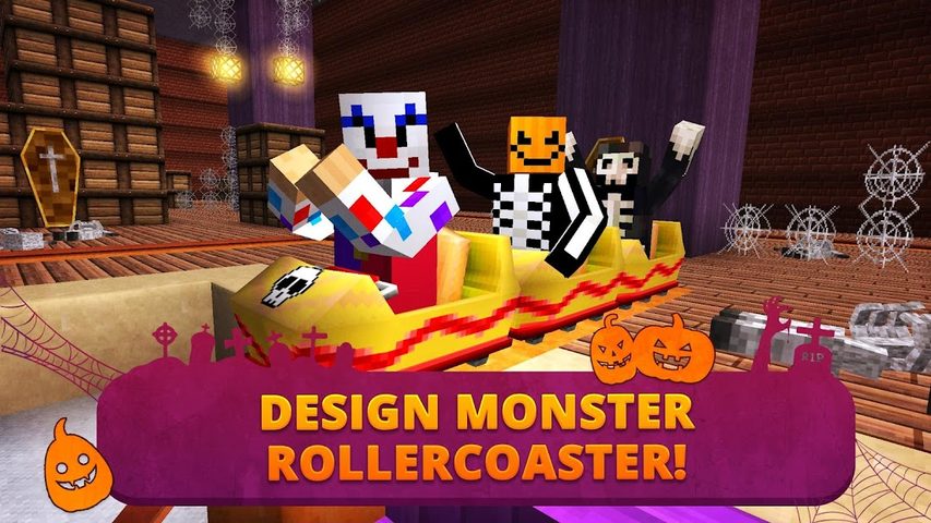 Screenshot 2: Scary Theme Park Craft: Spooky Horror Zombie Games