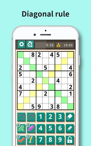 Screenshot 5: Sudoku X: Diagonal sudoku game