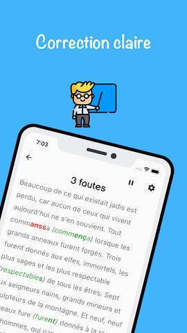 Screenshot 4: Dictée