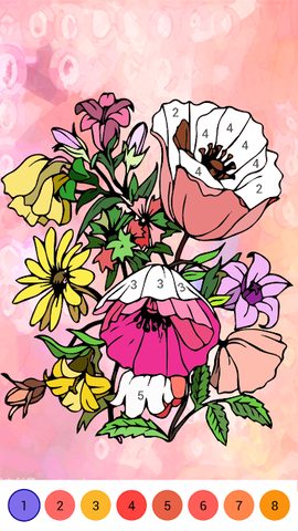 Screenshot 1: Paint Color - Paint color by number, coloring book