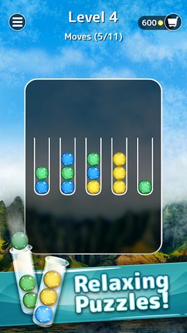 Screenshot 1: Ballscapes: Ball Sort Color Puzzle