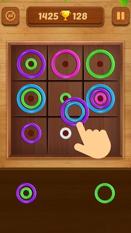 Screenshot 1: Color Rings - Colorful Puzzle
