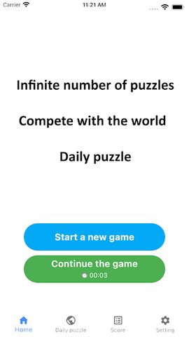 Screenshot 1: Tetrasquare2 - well known as Shikaku or Rectangles