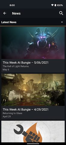 Screenshot 7: Destiny 2 Companion