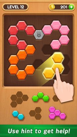 Screenshot 3: Wood Block Puzzle - Hexa