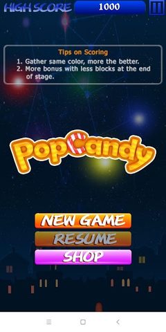 Screenshot 1: Pop Candy