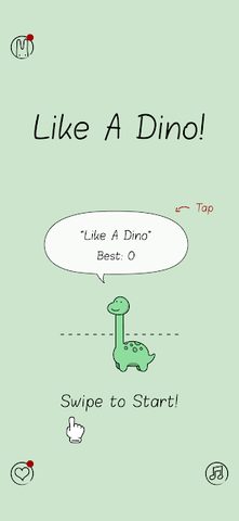 Screenshot 1: Like A Dino!
