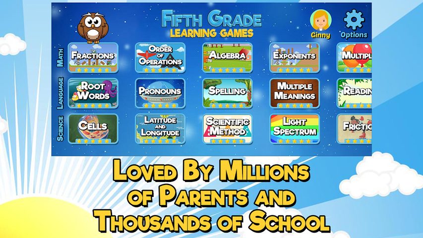 Screenshot 19: Fifth Grade Learning Games