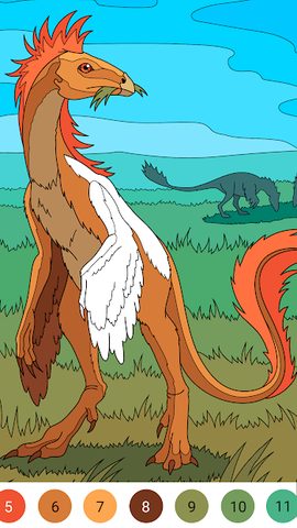 Screenshot 4: Dinosaur Coloring Book – Encyclopedia for Kids