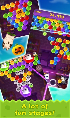 Screenshot 3: Bubble Cat Worlds Cute Pop Shooter