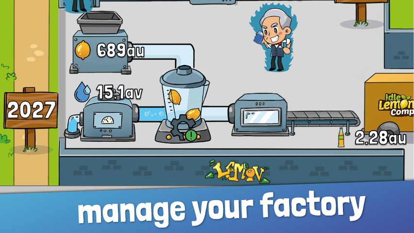 Screenshot 1: Idle Lemonade Tycoon Empire