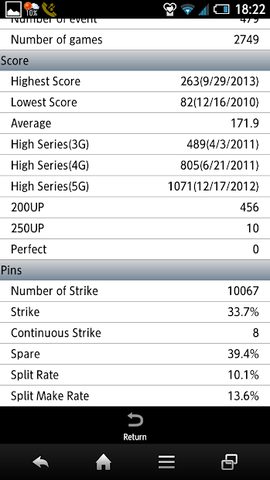 Screenshot 8: Bowling Scorer Free