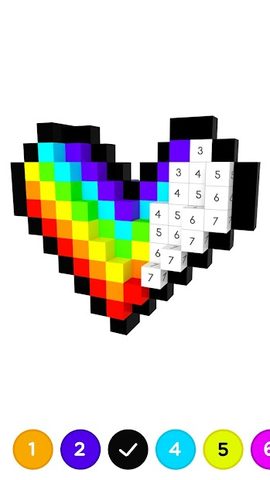 Screenshot 3: Color by Number ®: 3D No.Draw