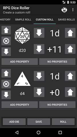 Screenshot 6: RPG Dice Roller - Original