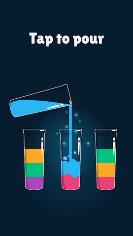 Screenshot 1: Cups - Water Sort Puzzle