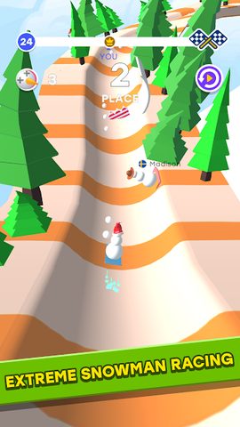 Screenshot 5: Snowman Race 3D PRO