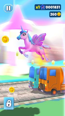 Screenshot 2: Unicorn Run - Race Horse Games
