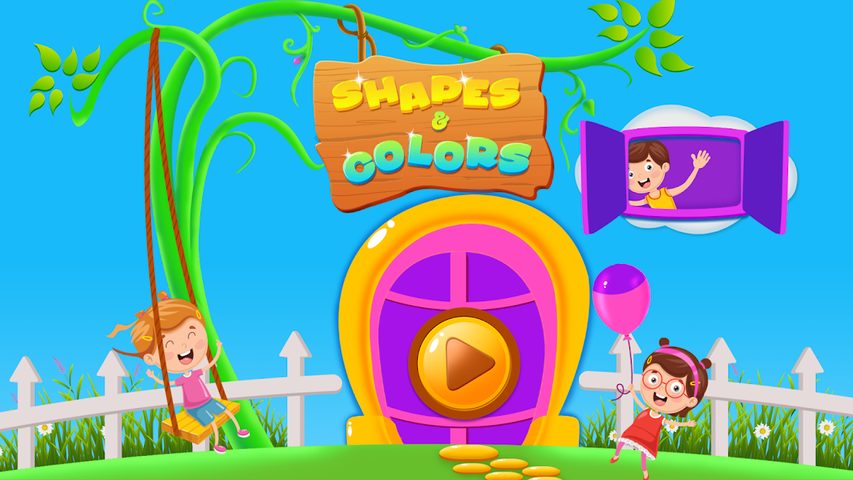 Screenshot 1: Learn Colors and Shapes For Toddlers.