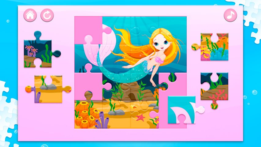Screenshot 4: Mermaid Puzzles for Kids