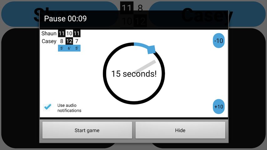 Screenshot 3: Squore Squash Ref Tool