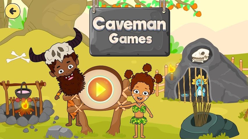 Screenshot 1: Caveman Games World for Kids