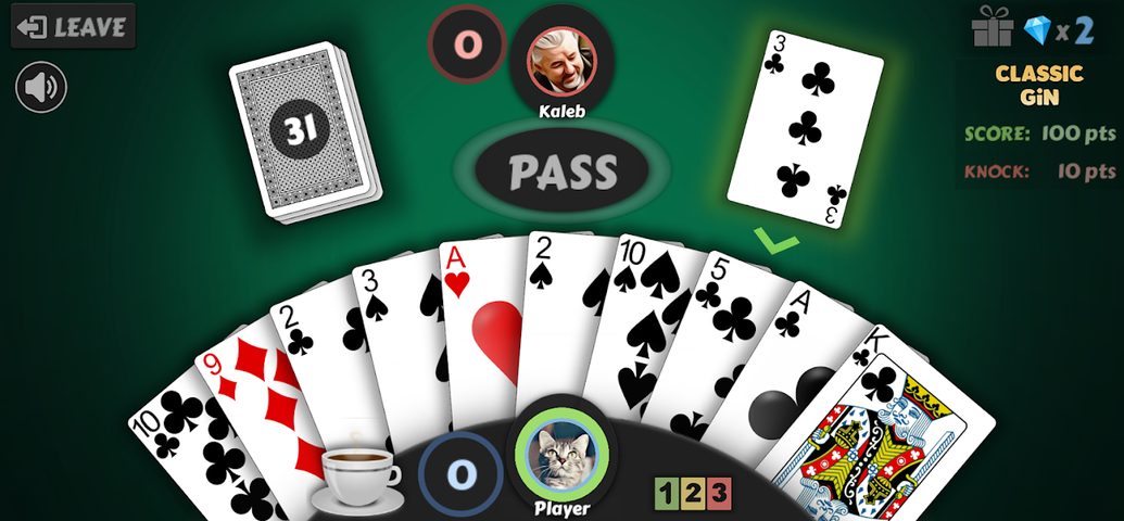 Screenshot 1: Gin Rummy - Free Offline Card Game
