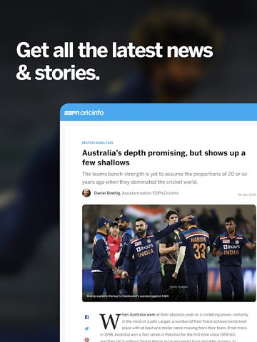 Screenshot 14: ESPNCricinfo - Live Cricket Scores, News & Videos