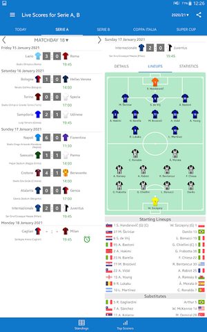Screenshot 15: Live Scores for Serie A Italy 2021/2022