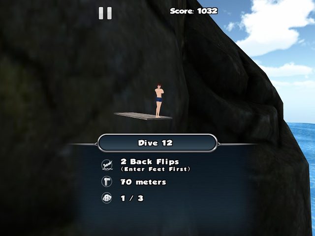 Screenshot 15: Cliff Diving 3D Free